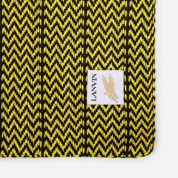 Lanvin Cotton Tote Bag, X Future Curb, Yellow Black
